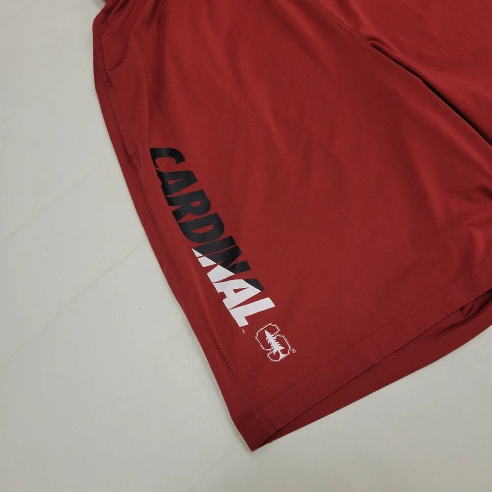 Nike Stanford Cardinal Shorts Mens XL Red Sports Logo Football Basketball Drifit